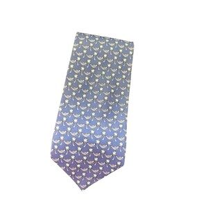 Vineyard Vines Blue Green Hammock Palm Tree Tie 4”